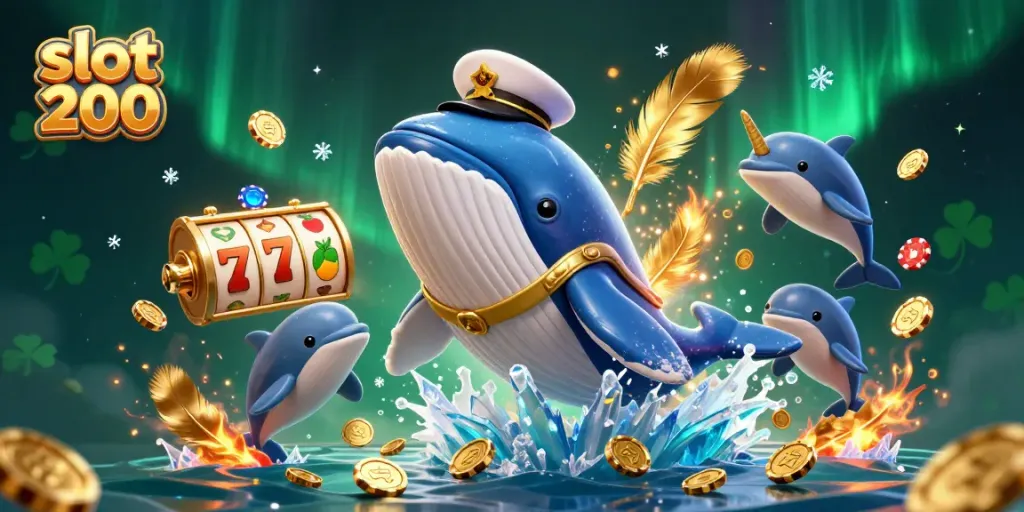 Experience the thrill of slot 200 with vibrant 3D characters and gold coins in action.
