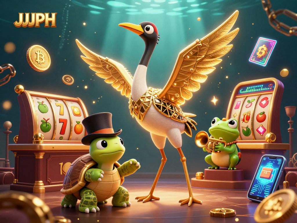 Nagwagi sa mga laro ng JJJPH, naglalaro ang mga karakter sa isang speakeasy na may kasamang slot reels at Jackpot!