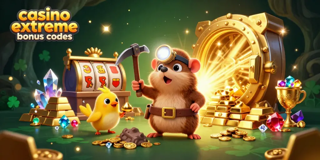 Win big with casino extreme bonus codes in a vibrant casino treasure scene.
