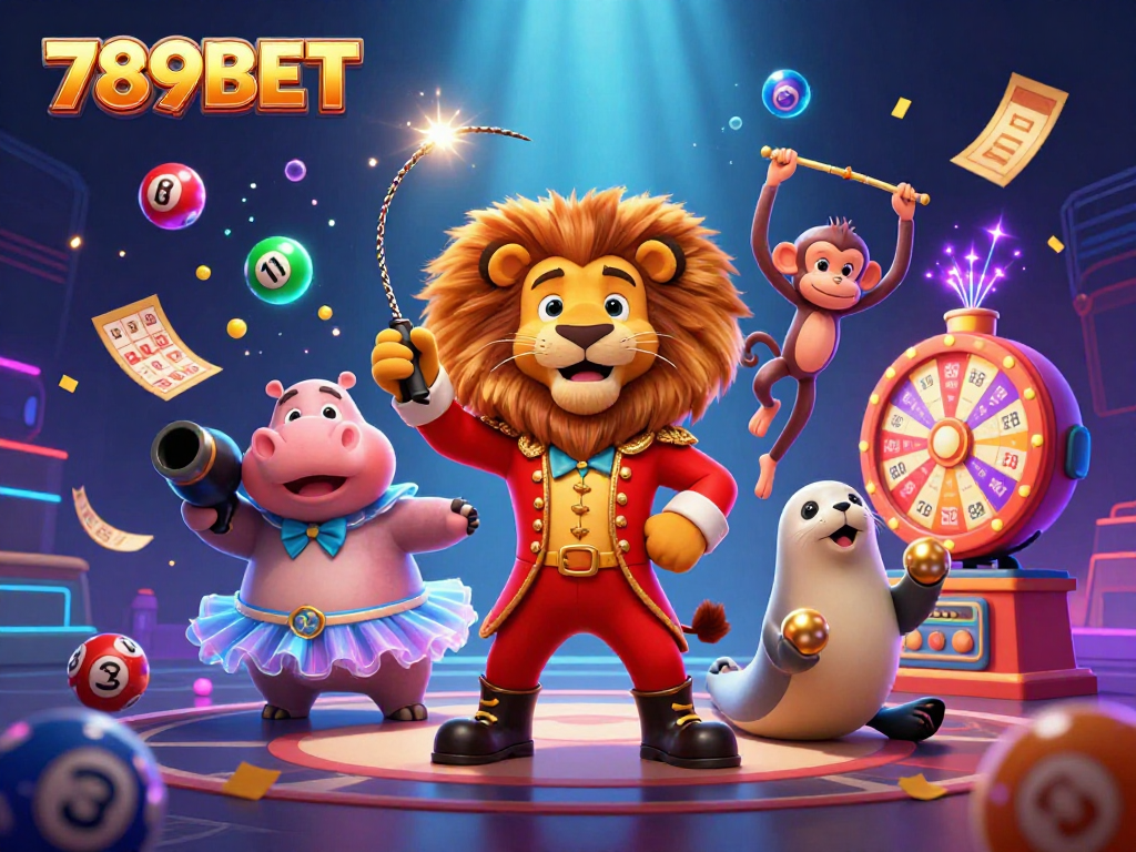 Experience thrilling games at 789BET with vibrant lottery and bingo visuals in an exciting betting atmosphere.