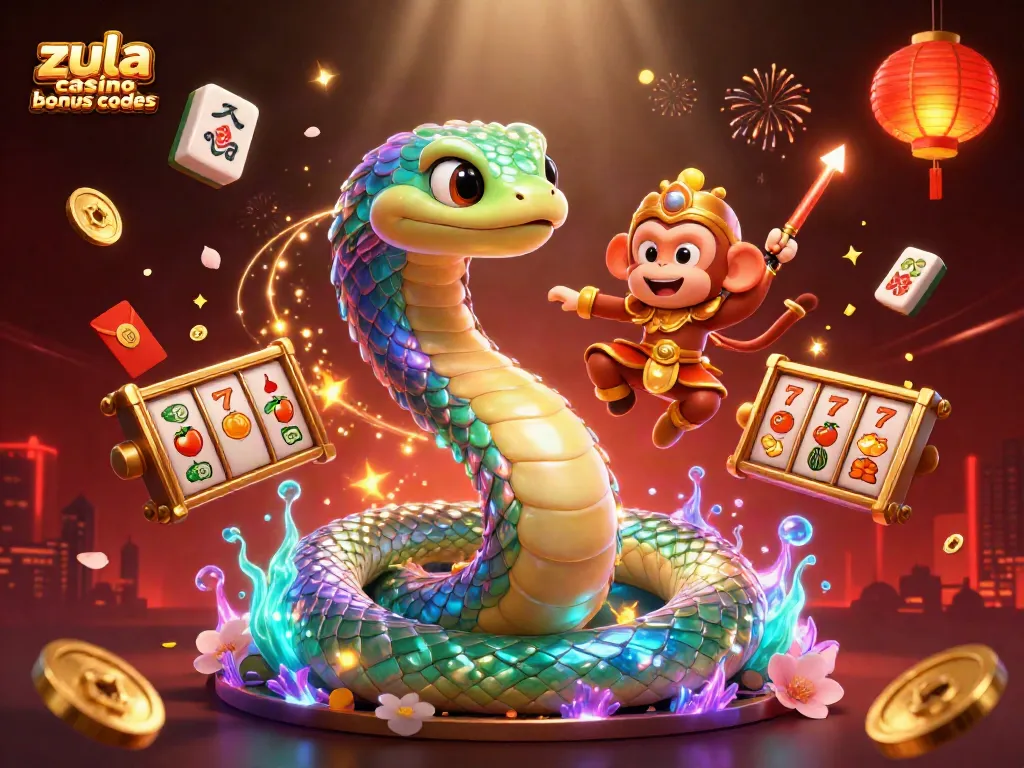 Win big with zula casino bonus codes in this lively casino-themed illustration with vibrant colors.