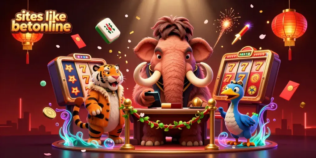 Experience excitement at sites like betonline with our 3D casino scene featuring interactive elements.