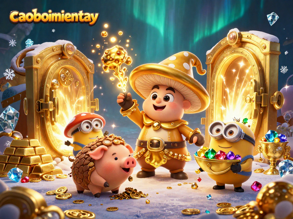 Engage in exciting gameplay with caoboimientay's enchanted treasure scene filled with gold, gems, and magic.