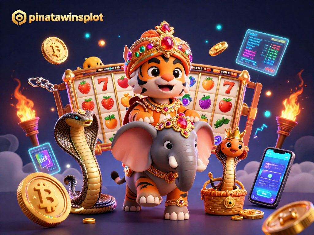 Engage with pinatawinsslot in vibrant 3D casino gameplay with thematic slot elements and rich colors.