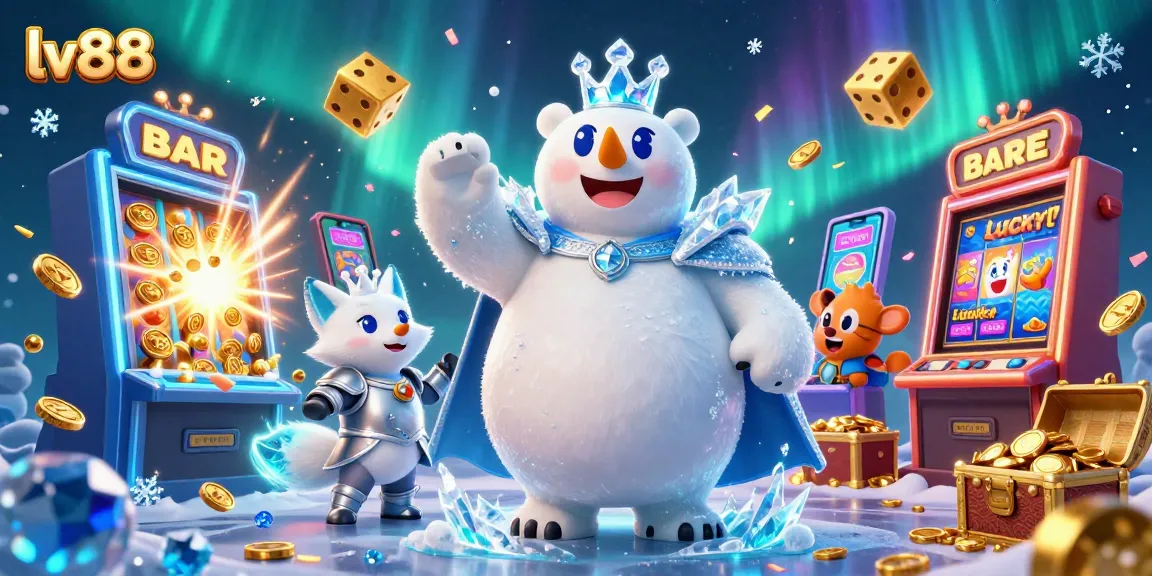 Spin the slots and win big with lv88's vibrant casino atmosphere featuring dynamic characters and action!