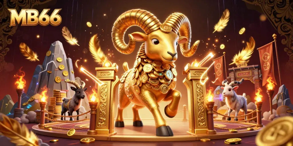 Win big with MB66 in this vibrant 3D casino illustration featuring dynamic characters!