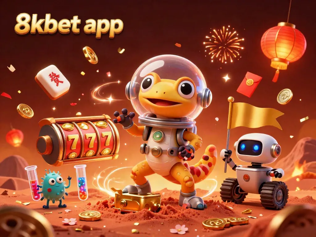 Experience the thrill of winning with 8xbet app as a Martian gecko discovers a golden casino.