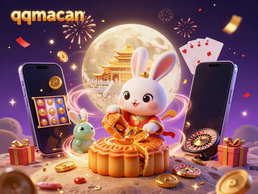 Experience the magic of qqmacan as the moon rabbit reveals poker chips while creating mooncakes.