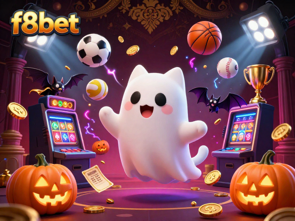 Engage with f8bet's vibrant casino experience featuring playful characters and dynamic game elements.