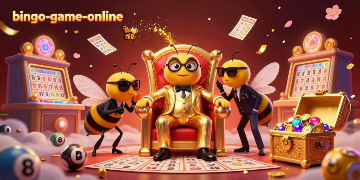 Experience the thrill of bingo-game-online with our cartoon bumblebee mob boss and exciting game elements.