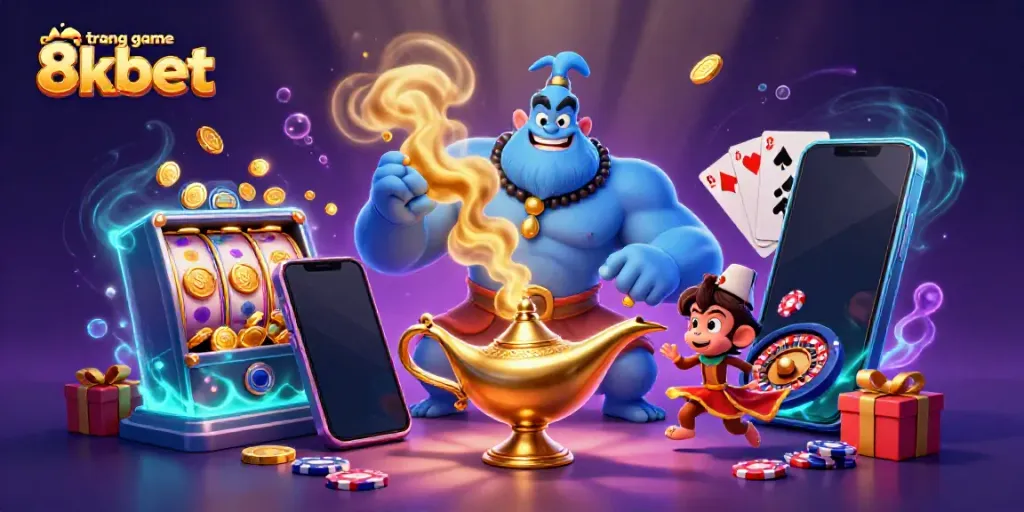 Experience vibrant gaming at trang game 8kbet with colorful slot games and animated casino features.