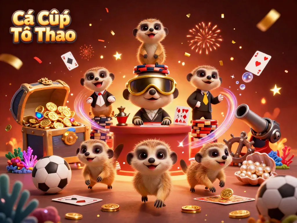 Engaging Sports Betting scene with Cá Cược Thể Thao characters in action, showcasing dynamic gambling excitement.
