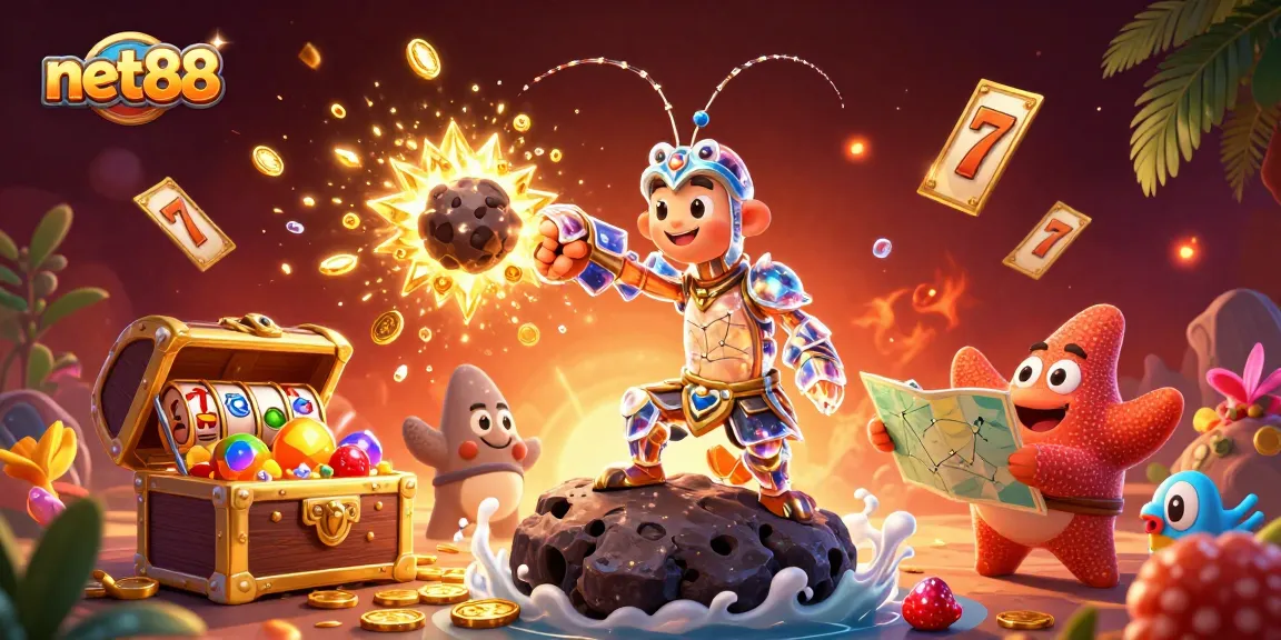 Spin for big wins with net88's exciting gambling scene featuring power-packed slots and treasure!