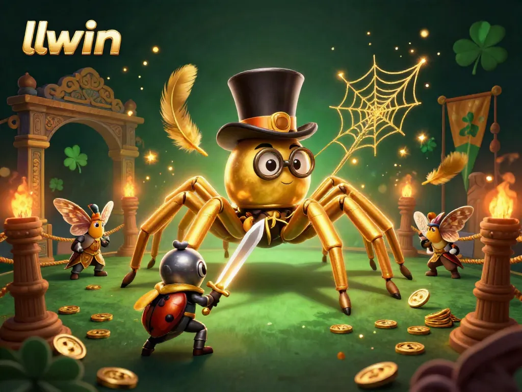 Engage in thrilling gaming at llwin with a vibrant 3D casino illustration featuring unique characters.