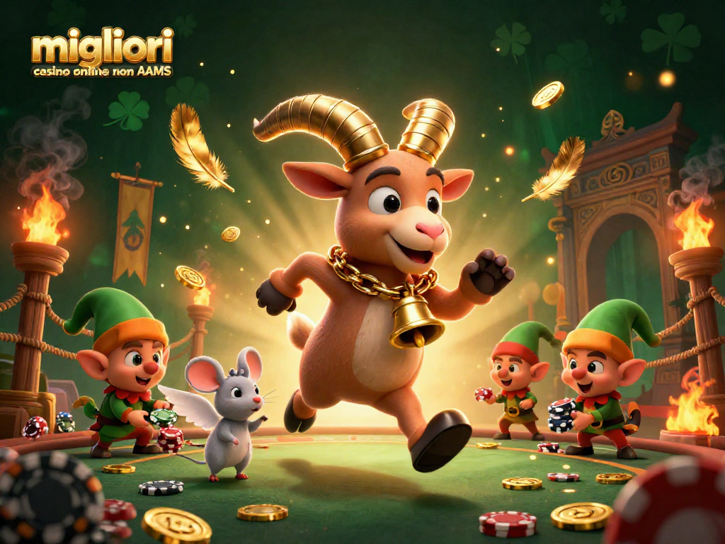 I migliori casino online non AAMS offrono giochi emozionanti con Krampus e piccoli personaggi nell'illustrazione