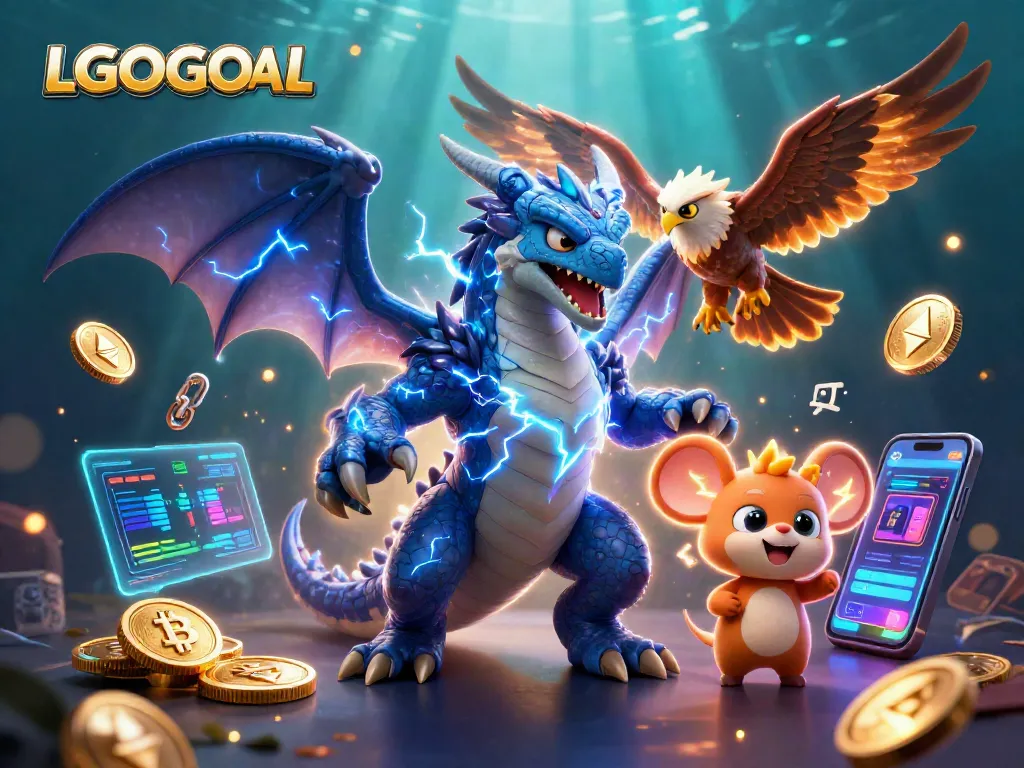 Engage with LGOGOAL’s thrilling gaming experience in an electrifying 3D casino scene full of energy and vibrant characters.