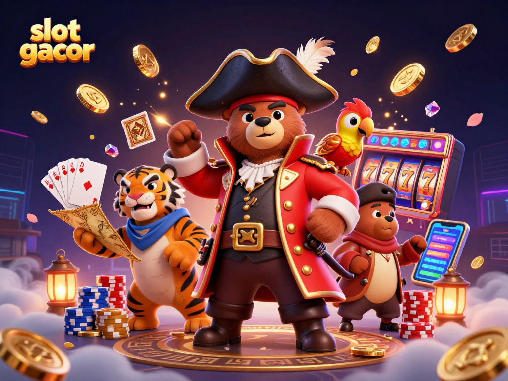 Spin the reels with slot gacor for thrilling jackpot wins featuring vibrant characters and rich illustrations.
