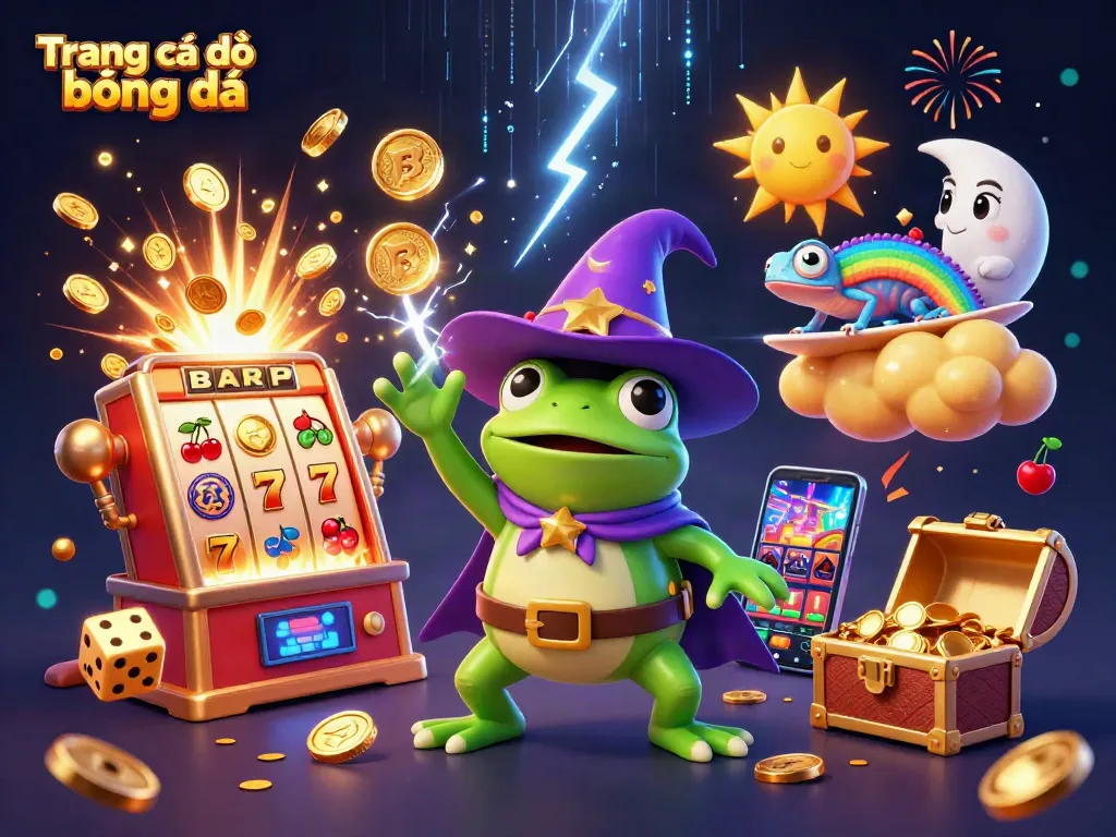 Experience Trang cá độ bóng đá excitement with golden coins, sports themes, and vibrant symbols in thrilling 3D action.